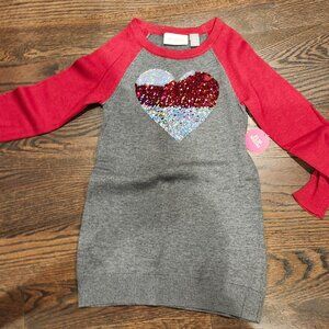Girls sequins sweater dress